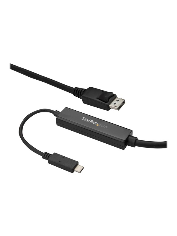 StarTech.com 3 m (10 ft.) USB-C to DisplayPort Cable - 4K 60Hz - Black - external video adapter - STM32F072CBU6