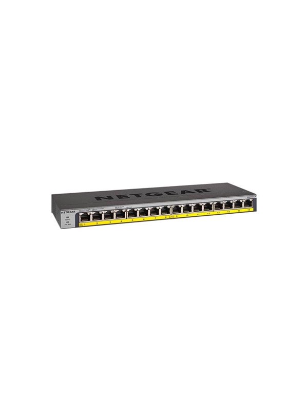 Netgear GS116LP 16-Port Gigabit Ethernet Unmanaged PoE+ Switch with FlexPoE (76W)