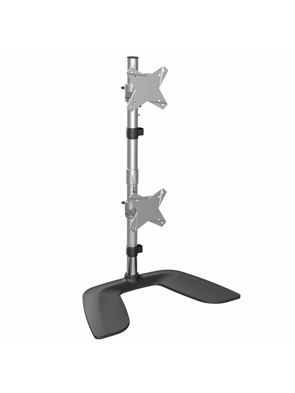 StarTech.com Vertical Dual Monitor Stand for up to 27" Monitors - Aluminium - Stand