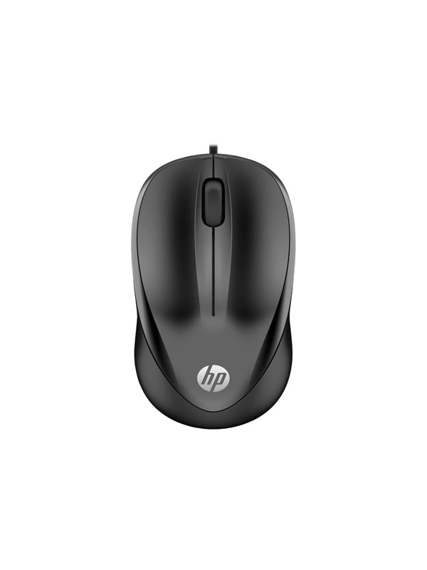 Produktfoto för HP 1000 - Mus - höger- och vänsterhänta - kabelansluten - USB - svart - för Pavilion 24, 27, 32, 590, 595, TP01