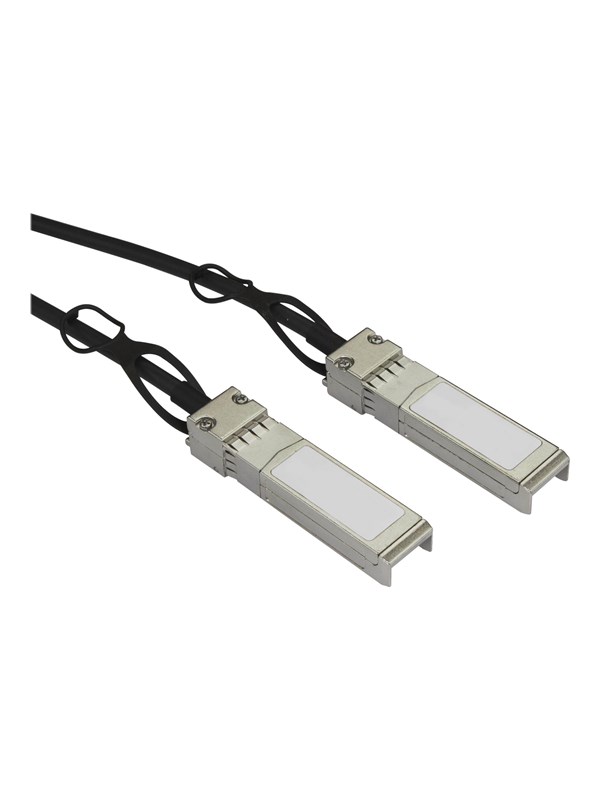 StarTech.com MSA Compliant SFP+ Direct-Attach Twinax Cable - 3 m (9.8 ft.) - direct attach cable - 3 m - black - Svart - 3m