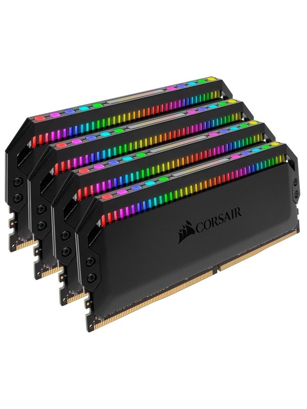Corsair Dominator Platinum Rgb Amd Edition Ddr4 3200 32gb Cl16 Quad Channel 4 Pcs Intel Xmp Svart Med Rgb