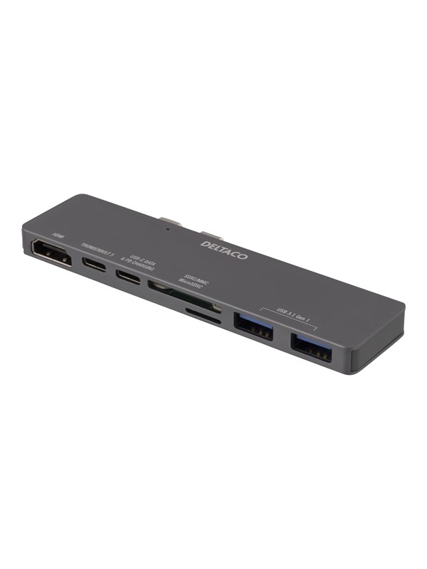 Deltaco Dual Usb C Dock For Macbook Pro 2016 Thun