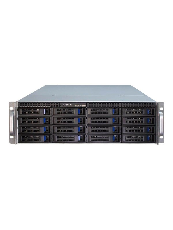 Inter-Tech IPC 3U-3416 - Chassi - Server (Rack) - Svart