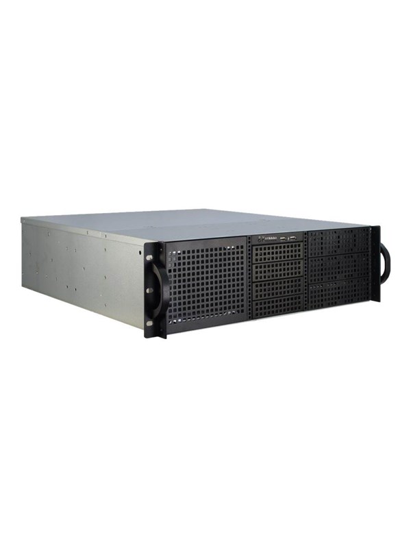 Inter-Tech IPC 3U-30248 - Chassi - Server (Rack) - Svart