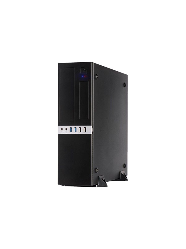 Inter-Tech IT-503 - Chassi - Desktop slimline - Svart