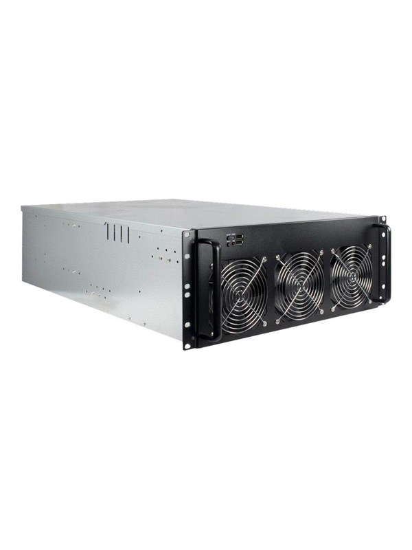 Inter-Tech 4W2 Mining Rack - Chassi - Server (Rack) - Svart