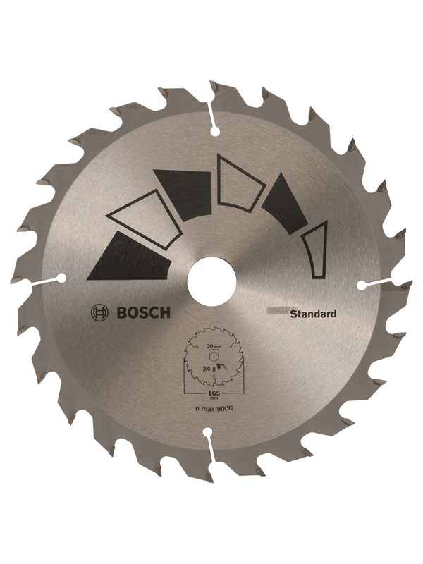 Bosch Cirkelsågklinga STANDARD D= 165 mm; borrhål= 20 mm; K= 24