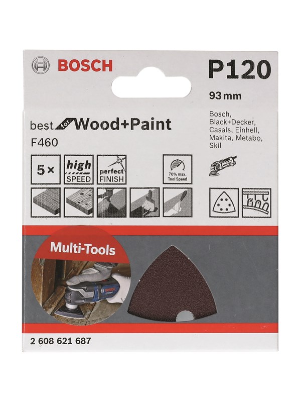 Bosch Slippapper F460 BfWP, G180, 93 mm