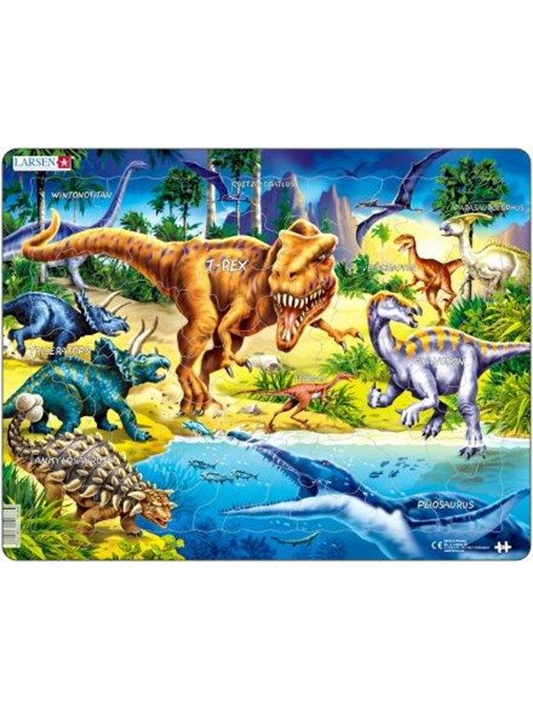 Larsen Puzzles Dinosaurs from the Cretaceous period.