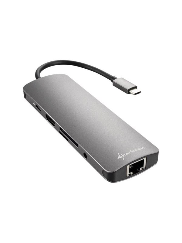 Sharkoon USB 3.0 Type C Combo Adapter - docking station - HDMI