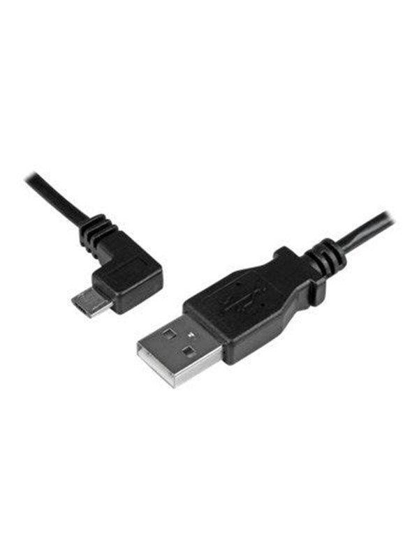 StarTech.com USB A to Left Angle Micro-USB Charge Sync Cable M/M 24AWG - USB cable - 2 m