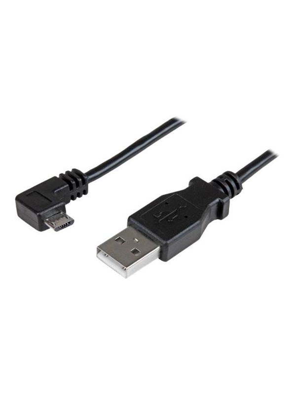 StarTech.com Right Angle Micro-USB Charge & Sync Cable M/M 28/24AWG - USB cable - 1 m