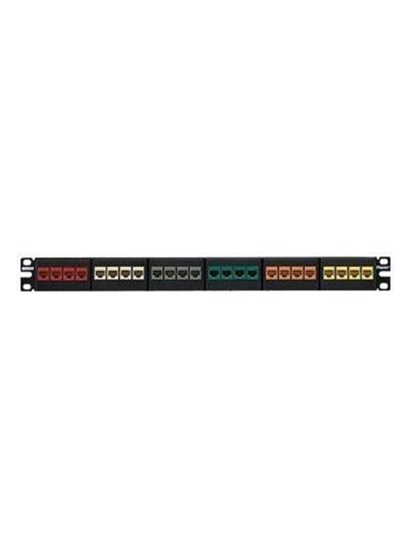 PANDUIT Nk modular pp flat 24p 1ru ea black