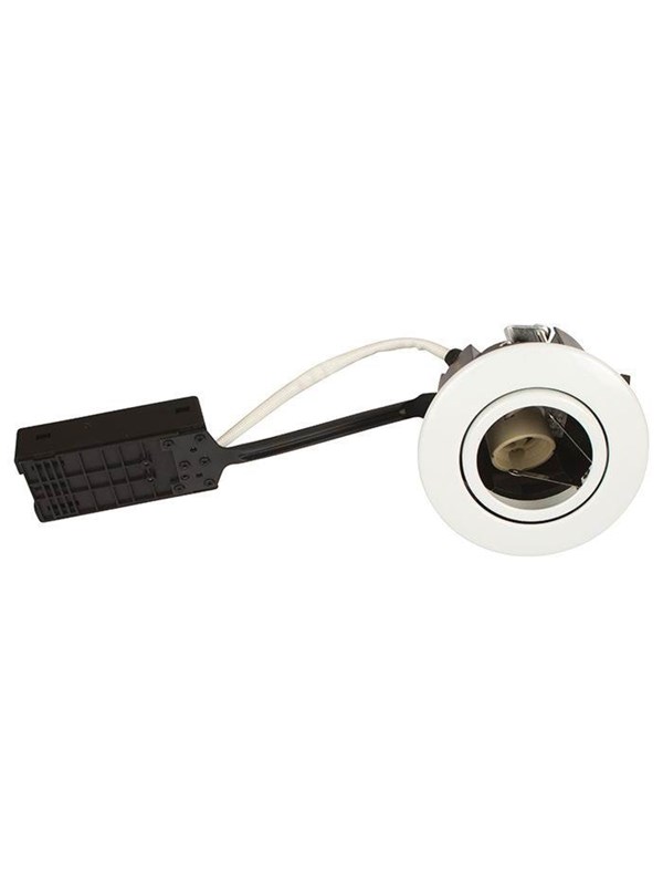 Scan Products Luna quick install 230v gu10 ip44 ss316 white round