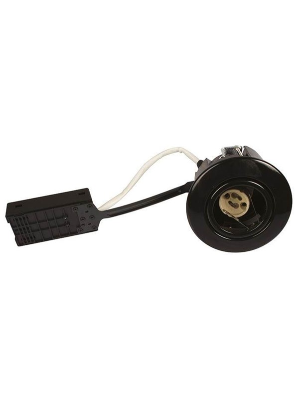 Scan Products Luna quick install 230v gu10 ip44 ss316 black round