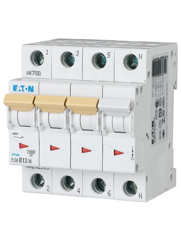 Eaton Pls6-c13/3n-mw - miniature circuit breaker mcb