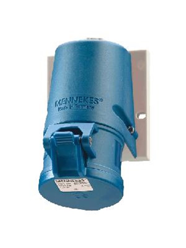 Mennekes Wal mounted receptacle 16a3p6h230v ip44