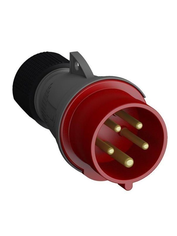 ABB Industrial plug 3p+n+e 16 a red
