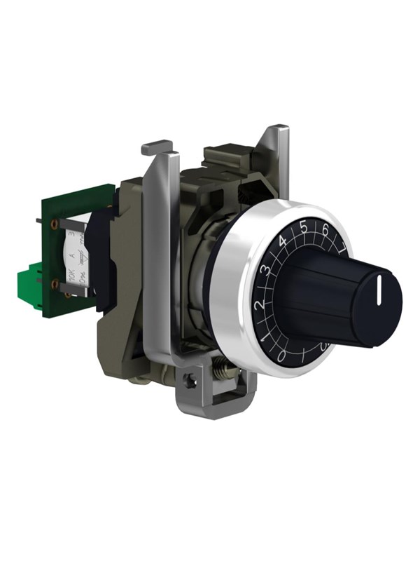 Produktfoto för Schneider Electric XB4, Cermet, D 6 mm shaft, IP66, IK06, 95 g, 105 g