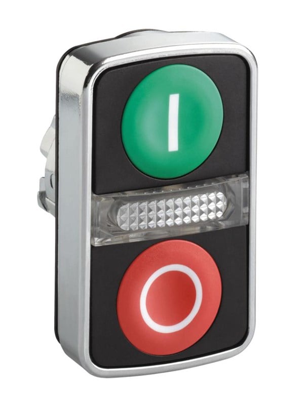 Schneider Electric Metal double headed pushbutton with pil