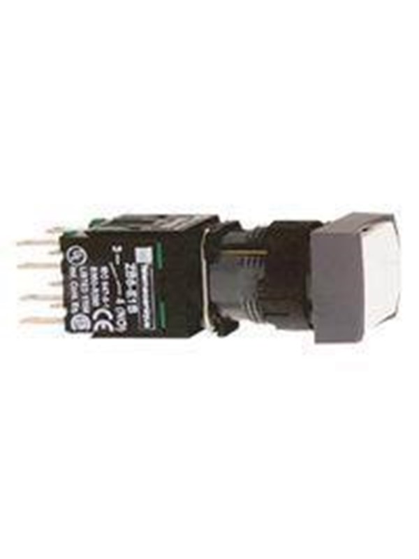 Schneider Electric Rect.push but.white no
