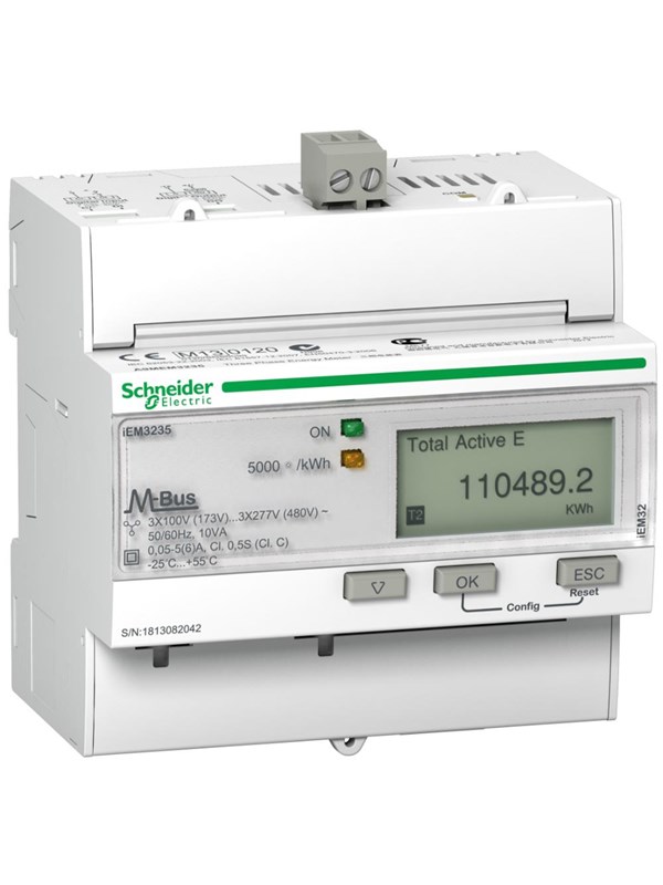 Schneider Electric Kwh meter 400v 3p+n ct mbus mid