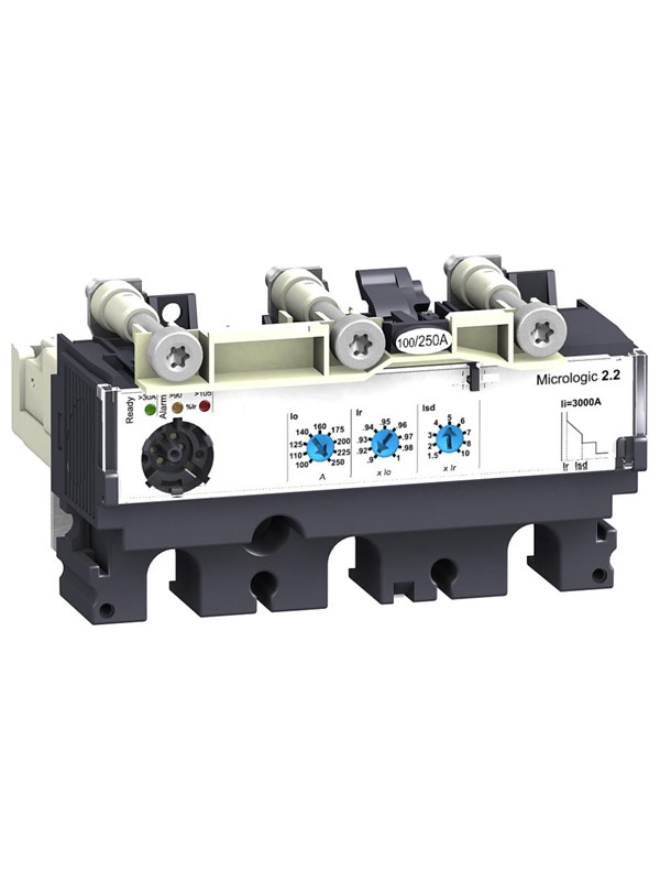 Schneider Electric 3p3t micrologic 2.2 250a trip unit
