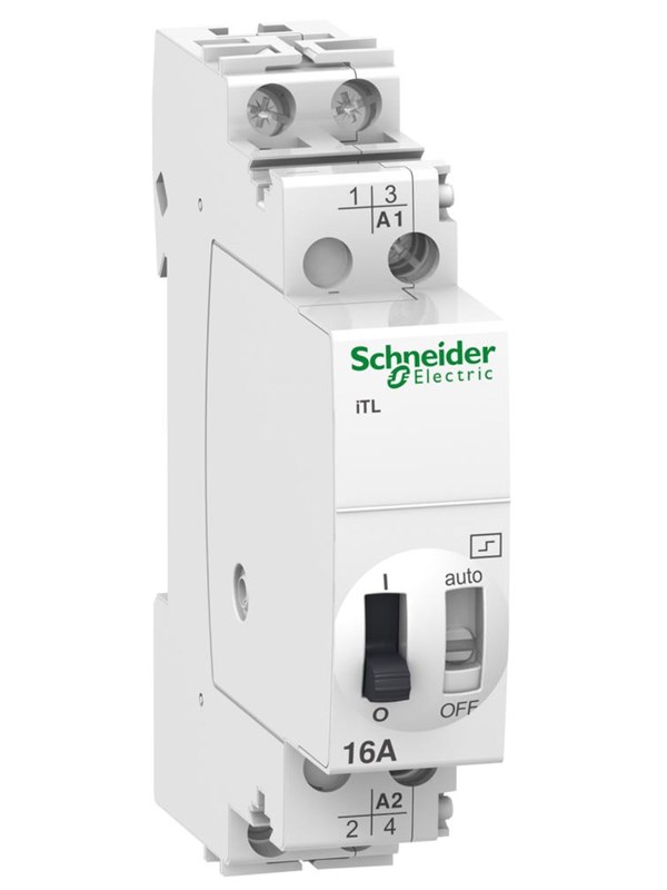 Schneider Electric Acti9 itl impulse relay 2p 2 no 16 a 50 / 60 hz coil 24