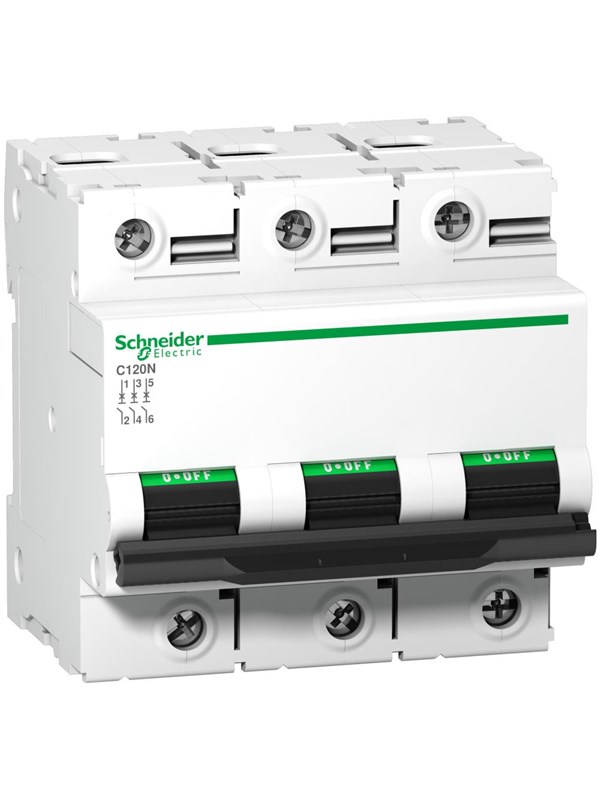 Schneider Electric C120n 3p 100a c 10000a 415v miniature ci