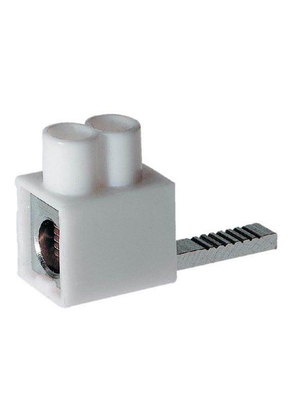 Produktfoto för Hager KF82A, Stiftkabelsko, Rak, Honkoppling, Vit, 16 mm ², 10 mm ²