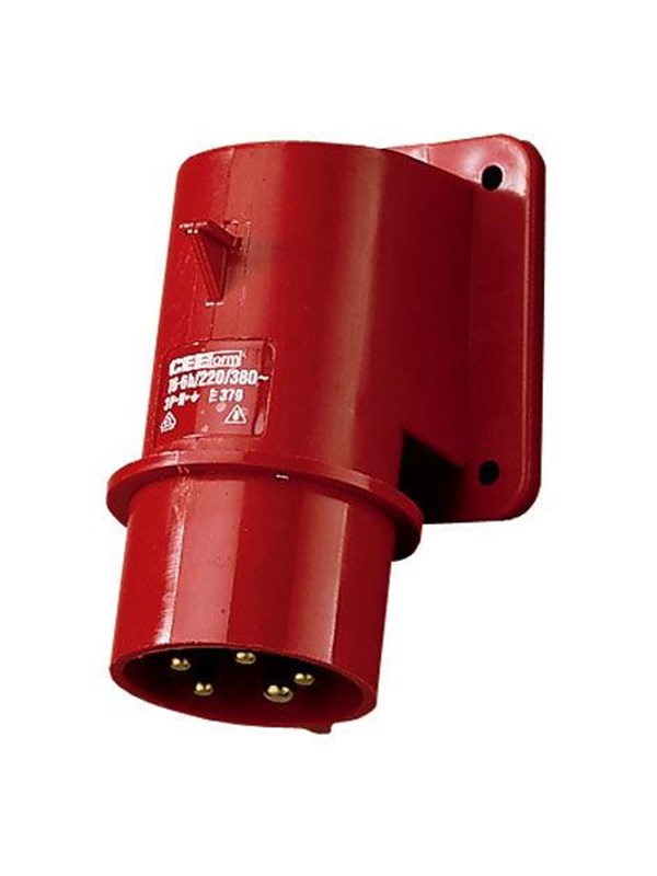 Mennekes Panel mounted inlet 16a5p6h400v ip44