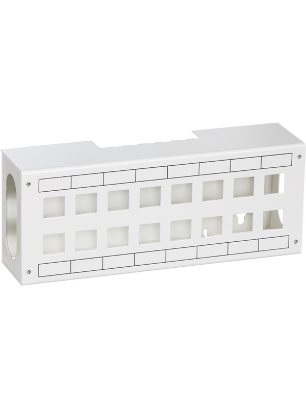 LK Actassi 19'' data outlet patchboks 16 x rj45 bdh=250x60x100