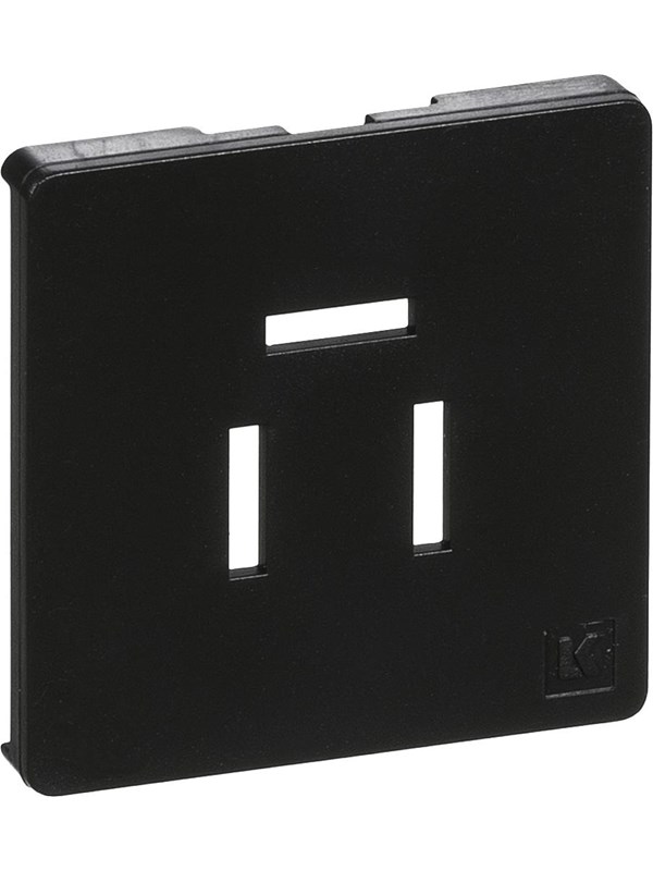 LK fuga cover for telefonoutlet 3-pol 1 modul dark grey