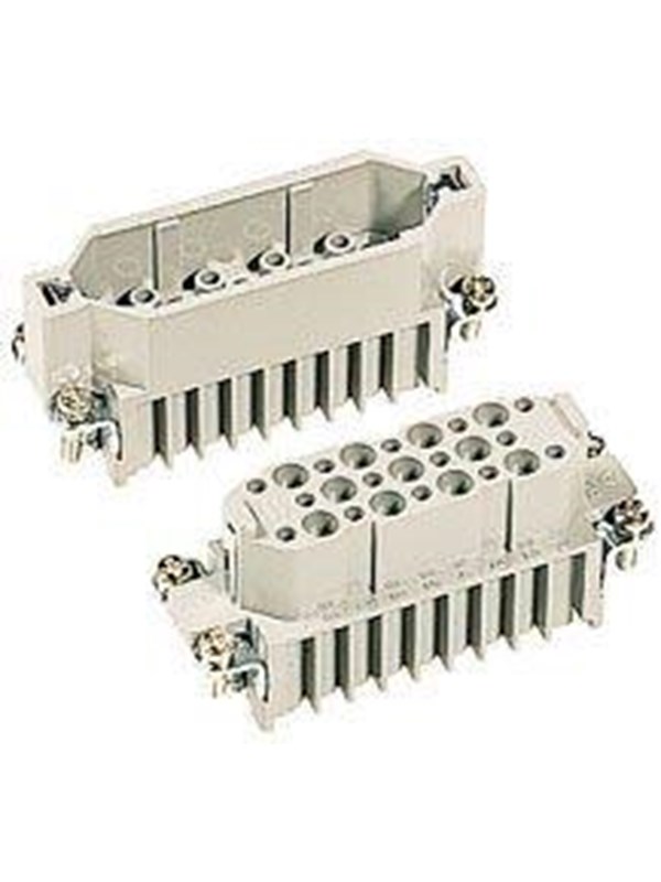 Produktfoto för HARTING HAN D-kontakt, insats typ 16A manlig kontakt crimpanslutning max 2,5mm2, 10A 25 polig