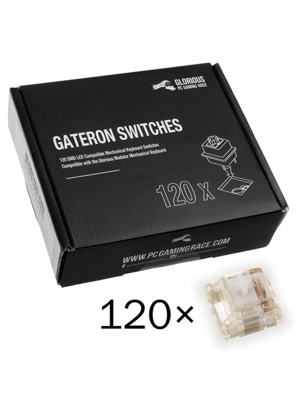 Glorious Gateron Clear Switches (120 pcs) - Key Switches
