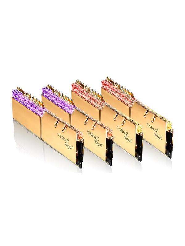 G.skill Trident Z Royal Ddr4 3200 128gb Cl16 Octa Channel 8 Pcs Intel Xmp Guld Med Rgb