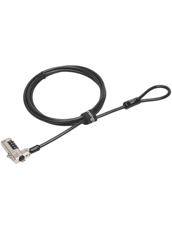 Kensington Slim N17 Combination Laptop Lock for Wedge-Shaped Slots