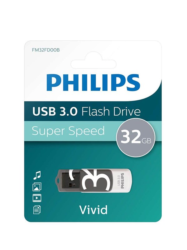 Philips USB Flash Drive. 32GB. Vivid Edition 3.0 - 32GB - USB-minne