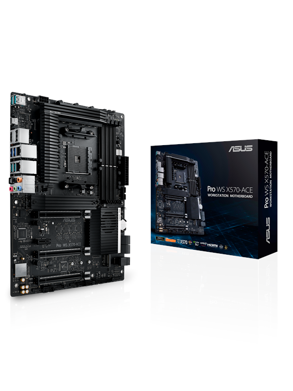 ASUS PRO WS X570-ACE Moderkort - AMD X570 - AMD AM4 - DDR4 RAM - ATX