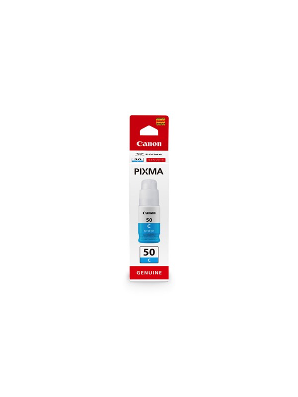 Produktfoto för Canon GI 50 C - Cyan - original - bläckrefill - för PIXMA G5050, G6050, G7050, GM2050, GM4050