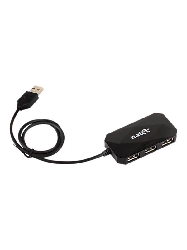 Natec LOCUST - hub - 4 ports USB Hub - 4 porte - Svart
