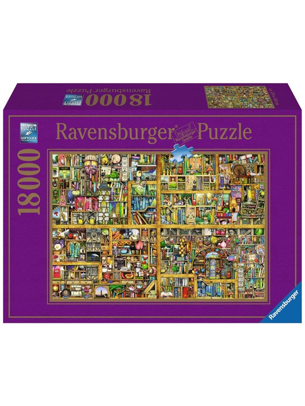 Produktfoto för Ravensburger Colin Thompson Bookshelf, 18000 styck, Fantasi, 14 År