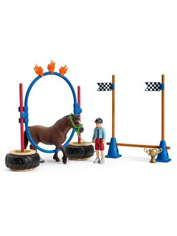 Schleich Agility bana för ponny