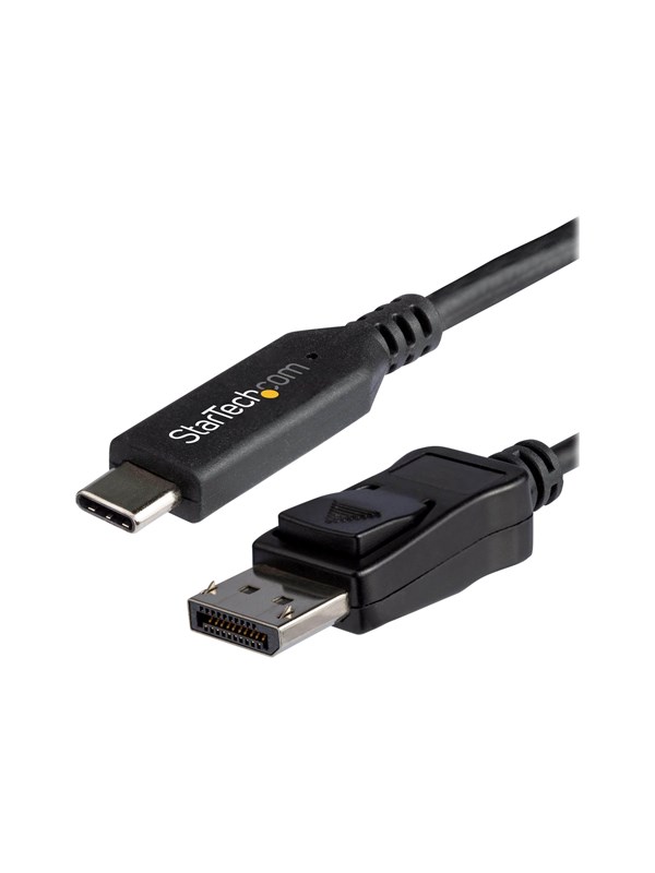 StarTech.com 5.9 ft. (1.8 m) - USB-C to DisplayPort Adapter Cable - 8K - HBR3 - external video adapter - black
