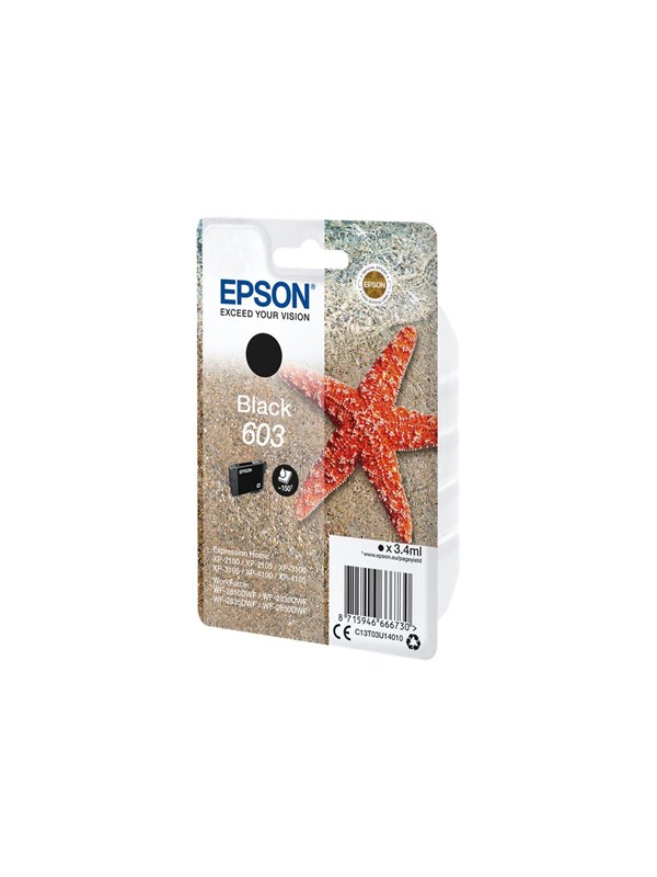 Produktfoto för Epson Originalbläckpatron 603 C13T03U14010, svart