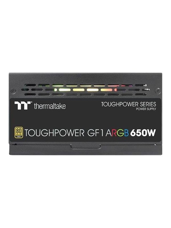 Thermaltake ToughPower GF1 ARGB 650W Strömförsörjning - 650 Watt - ATX - 80 Plus Gold certificate