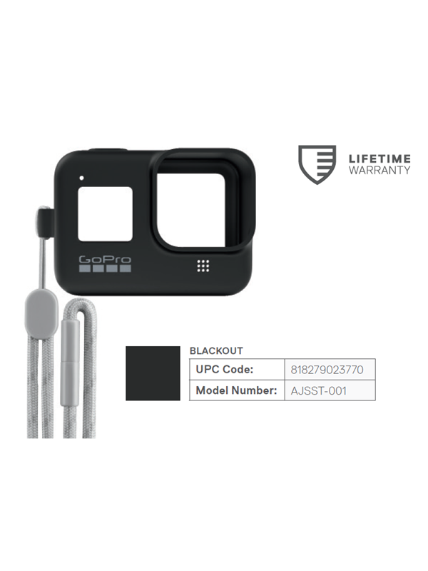 Produktfoto för GoPro Sleeve + Lanyard (HERO8 Black) - Blackout