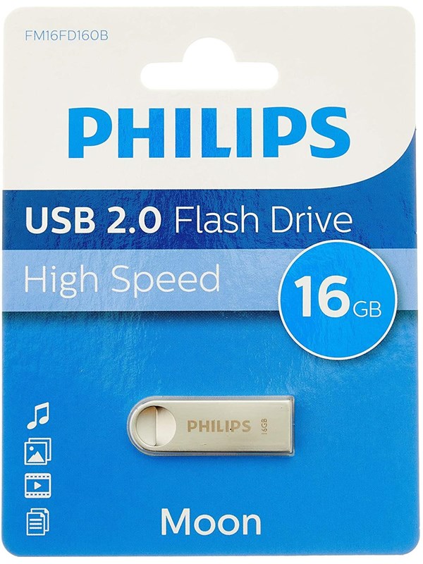 Philips USB Flash Drive - 16GB - Moon edition 2.0 - 16GB - USB-minne