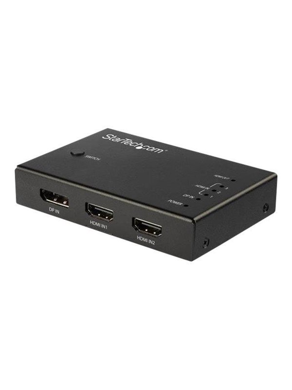 StarTech.com 4 Port HDMI Video Switch - 3x HDMI & 1x DisplayPort - 4K 60Hz - video/audio switch - 4 ports